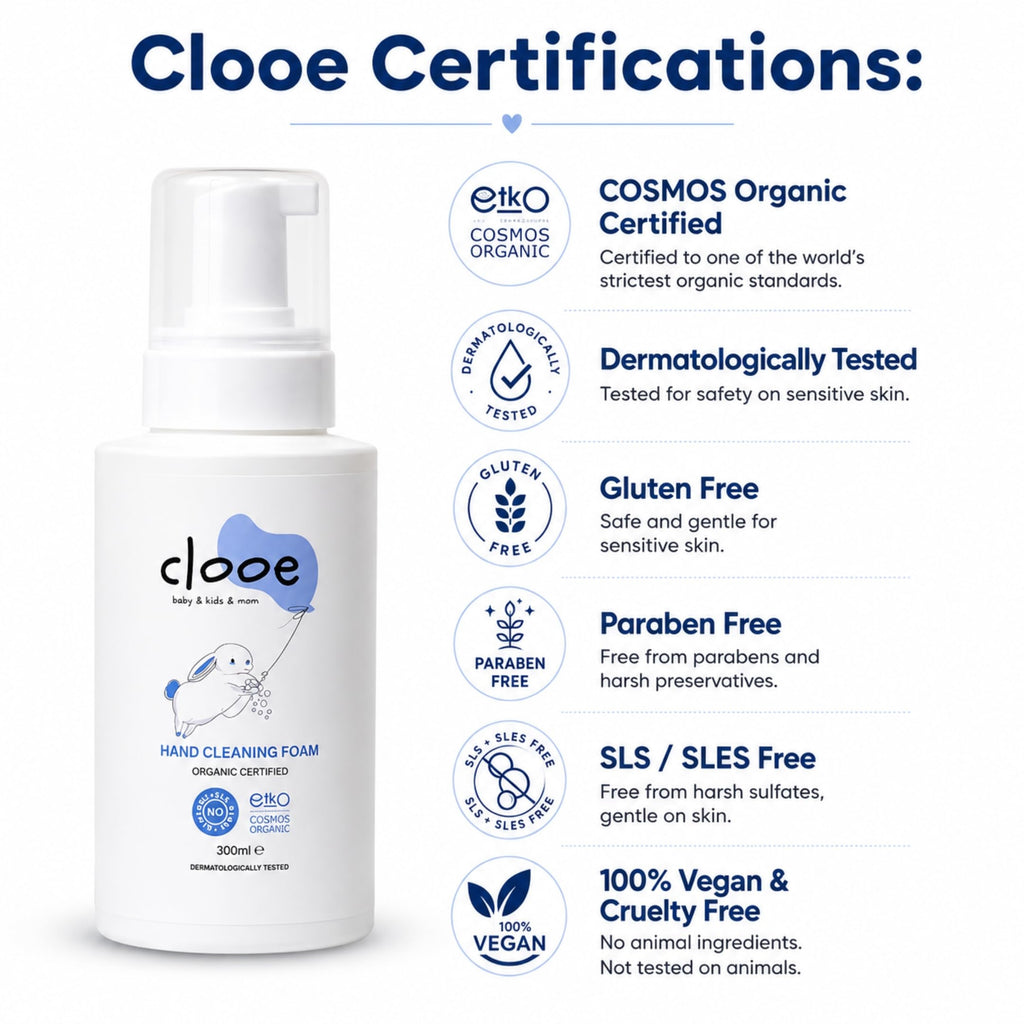 Clooe Organic Foaming Hand Wash – Aloe Vera & Blueberry, 300 mL – image 3