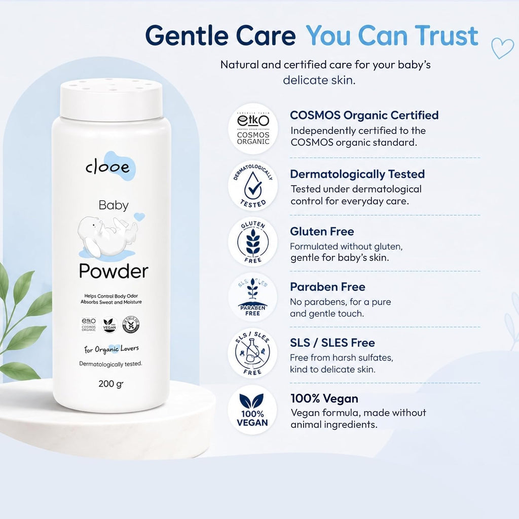 Clooe Baby Powder – certified care