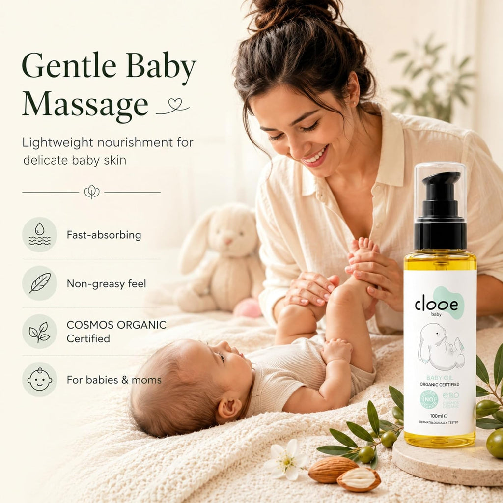 Clooe Organic Baby Oil – gentle baby massage